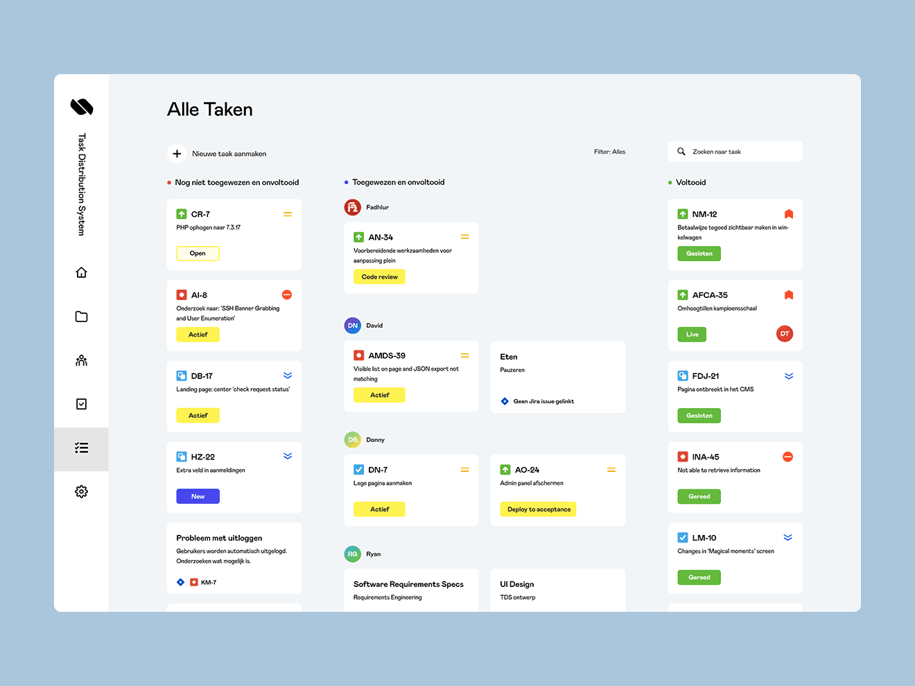 Oberon Task Distribution System